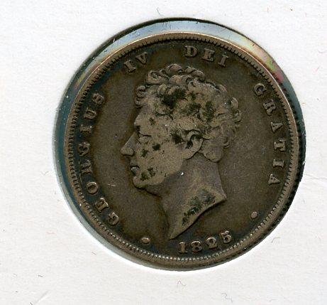 UK William IV  Shilling Coin  Dated 1825