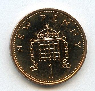 UK Decimal Proof Penny Coin Dated 1976