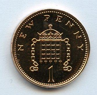 UK Decimal Proof Penny Coin Dated 1979