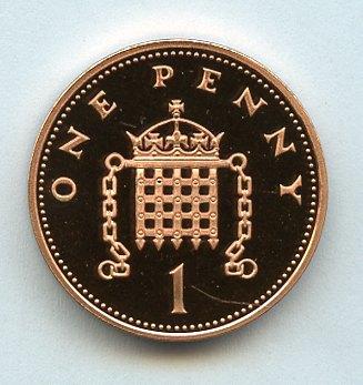 UK Decimal Proof Penny Coin Dated 1994