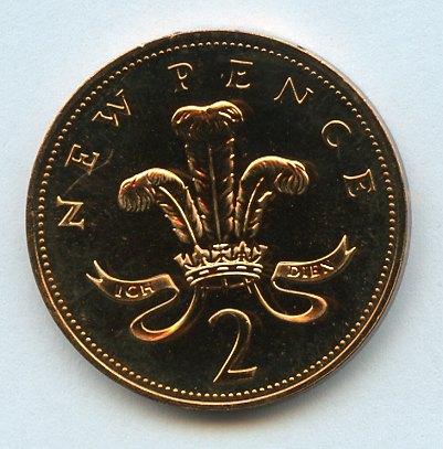 UK Decimal  Proof Two Pence Coin Dated 1978