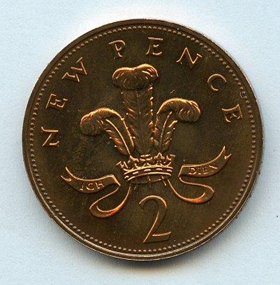 UK Decimal  Proof Two Pence Coin Dated 1979