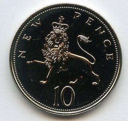 UK Decimal  Proof Ten Pence Coin Dated 1971