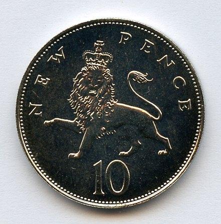 UK Decimal  Proof Ten Pence Coin Dated 1979