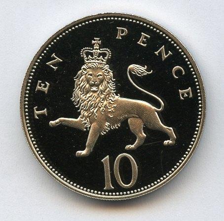 UK Decimal  Proof Ten Pence Coin Dated 1988