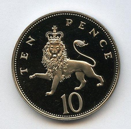 UK Decimal  Proof Ten Pence Coin Dated 1989