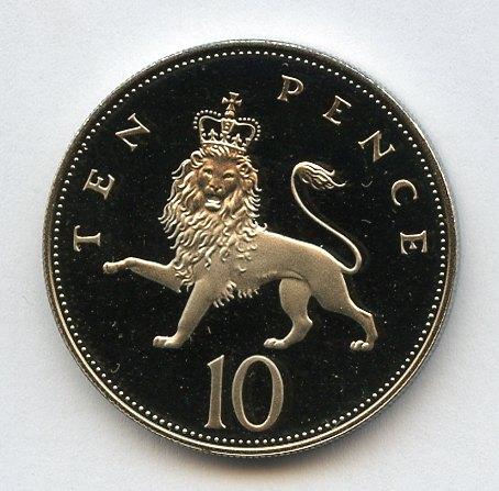 UK Decimal  Proof Ten Pence Coin Dated 1990