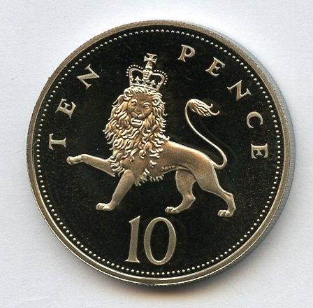 UK Decimal  Proof Ten Pence Coin Dated 1992