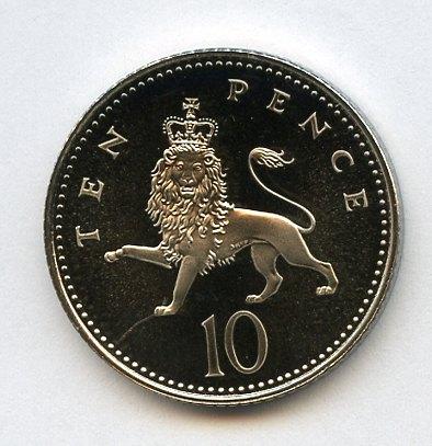 UK Decimal  Proof Ten Pence Coin Dated 1997