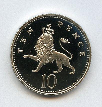 UK Decimal  Proof Ten Pence Coin Dated 2000