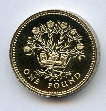 1986 UK   Proof £1 One Pound Coin Northern Ireland