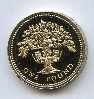 1987 UK Proof  £1 One Pound Coin England