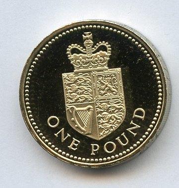 1988 UK Proof £1 One Pound Coin