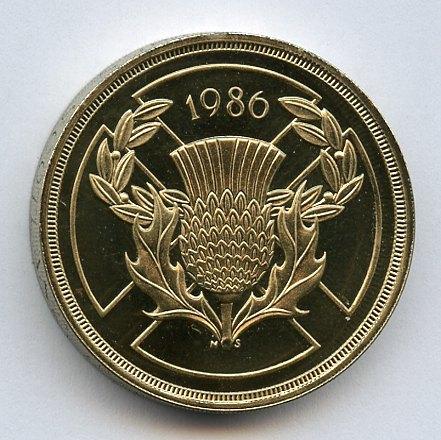 UK 1986  Commonwealth Games  Edinburgh  Commemorative Proof £2 Coin