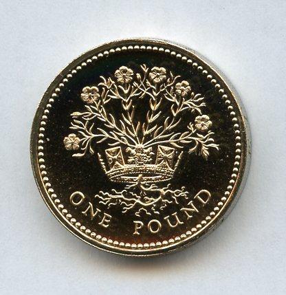 1986 UK  Brilliant Uncirculated £1 One Pound Coin