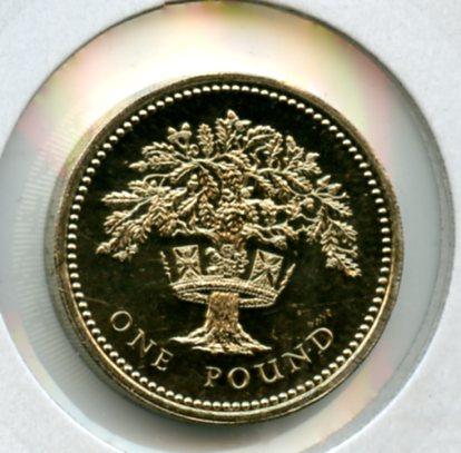 1992 UK Brilliant Uncirculated  £1 One Pound Coin