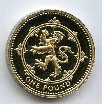 1994 UK  Proof £1 One Pound Coin