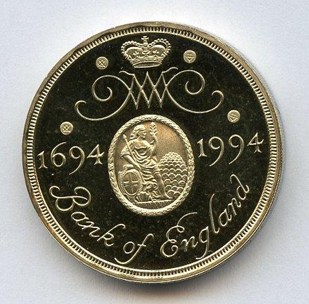UK 1994 Tercentenary Bank of England  Proof £2 Coin