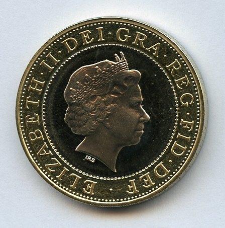 UK 2001   Standard Issue  Proof £2 Coin
