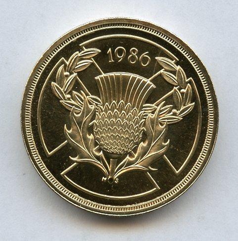 UK 1986  Commonwealth Games  Edinburgh   Brilliant Uncirculated  £2 Coin