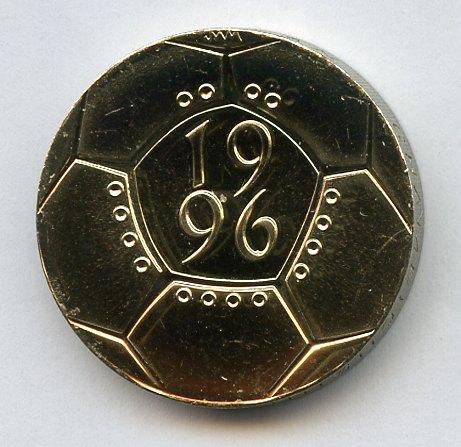 UK 1996  European Football Championship   Brilliant Uncirculated £2 Coin