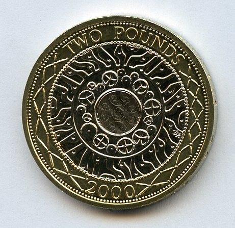 UK 2000 Standard Issue  Brilliant Uncirculated £2 Coin