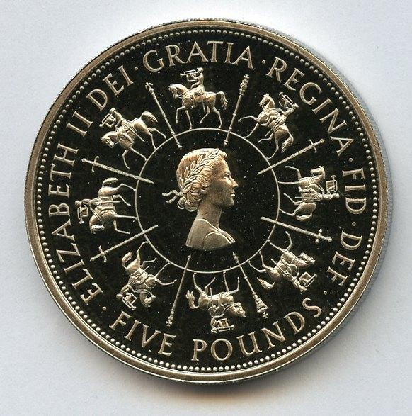 UK  40th Anniversary of the Coronation   Proof Decimal £5 Coin  Dated 1993