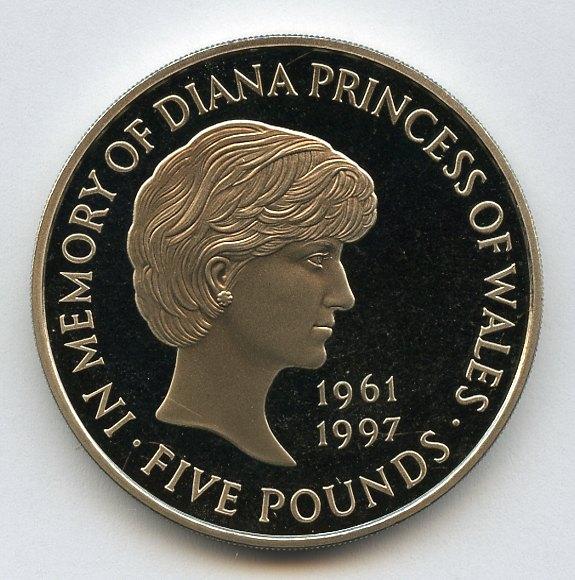 UK Diana Princess of Wales Memorial  Decimal  Proof £5 Coin  Dated 1999