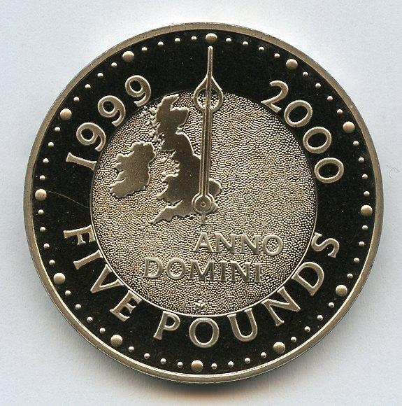 UK 2000 Millenium   Decimal  Proof £5 Coin