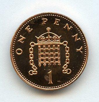 UK Decimal  Brilliant Uncirculated Penny Coin Dated 1994