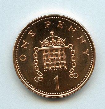 UK Decimal  Brilliant Uncirculated Penny Coin Dated 1997