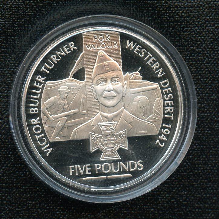 2006 Guernsey  Silver Proof £5 Coin  Victoria Cross Winners  - Victor Buller Turner