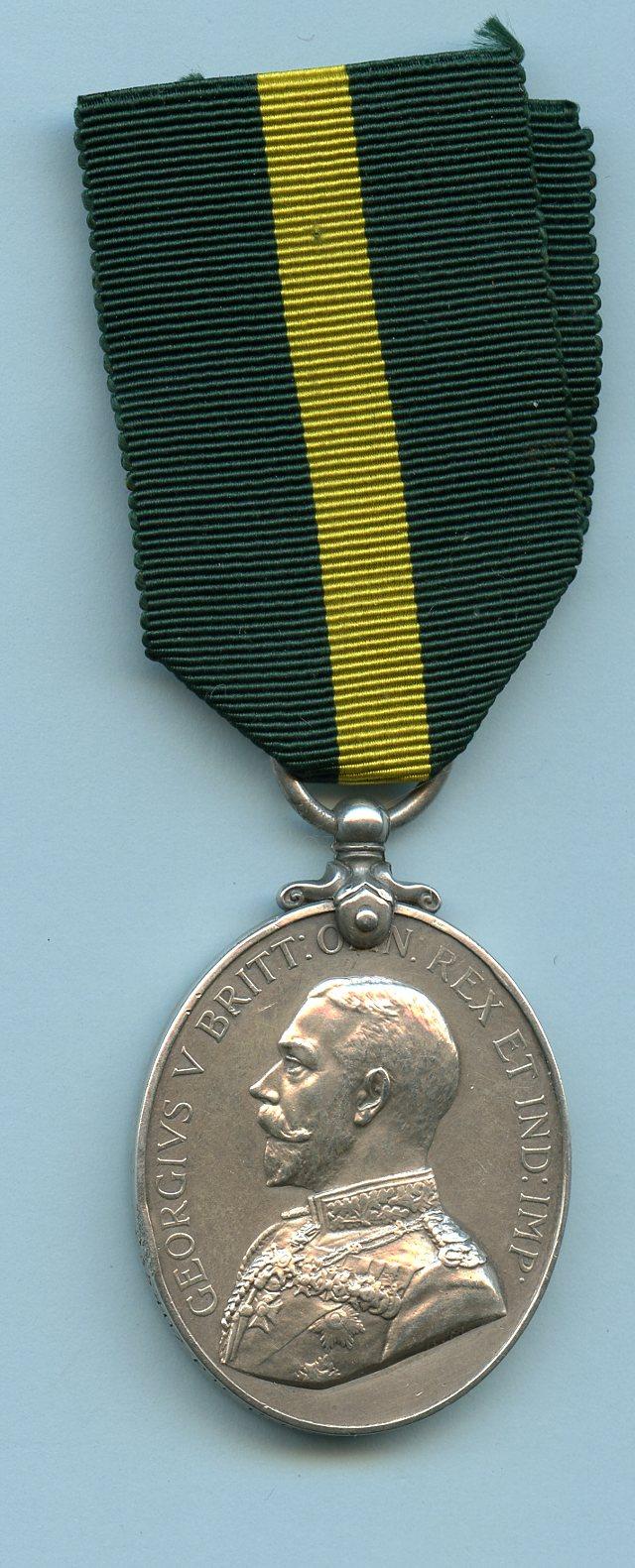 Territorial  Force Efficiency Medal Pte Charles  Howarth, 8th Middlesex Regiment
