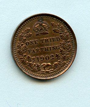 Edward VII 1902 One Third Farthing