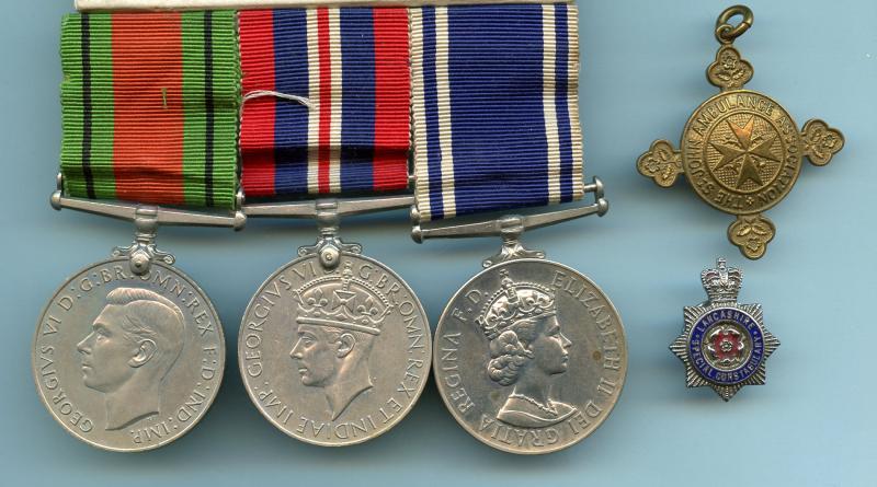 WW2 Medals & Police Long Service Medal Group To Sgt Ronald A Gee, Lancashire Police