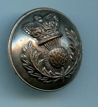 Royal Scots Fusiliers Volunteers RSF Officers Button