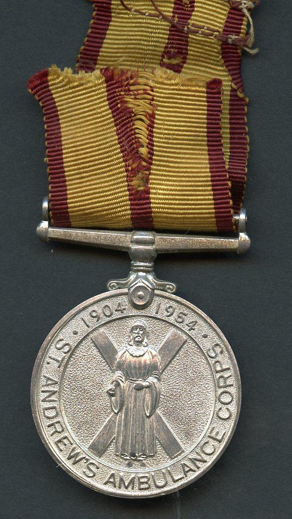 St Andrew’s Ambulance Corps 1904-1954, Jubilee Medal