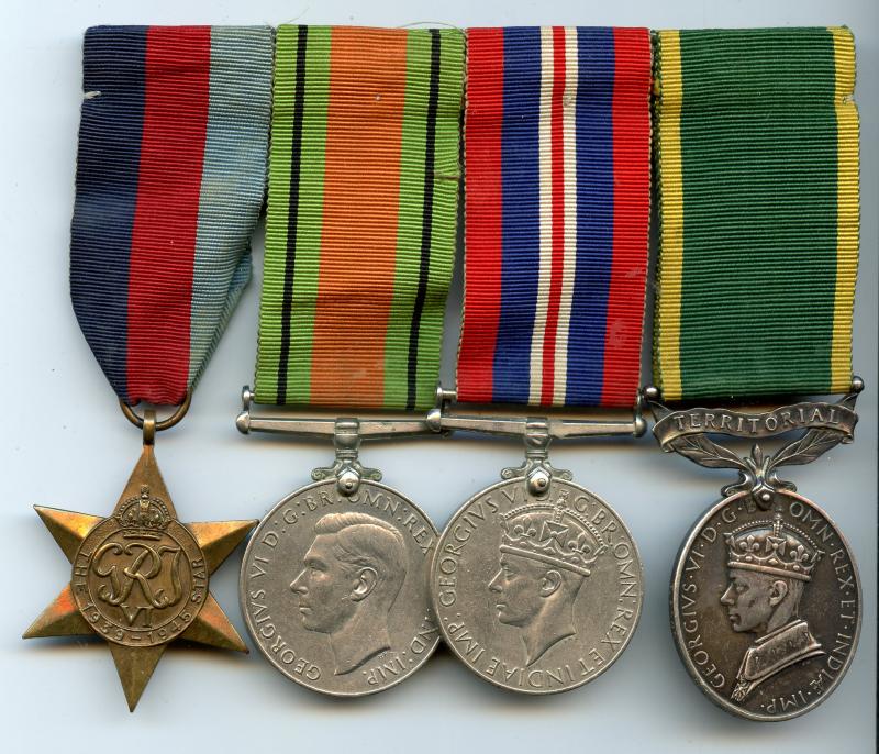 WW2 Group of 4 Medals To Pte F. L. Nixon, Royal Army Service Corps