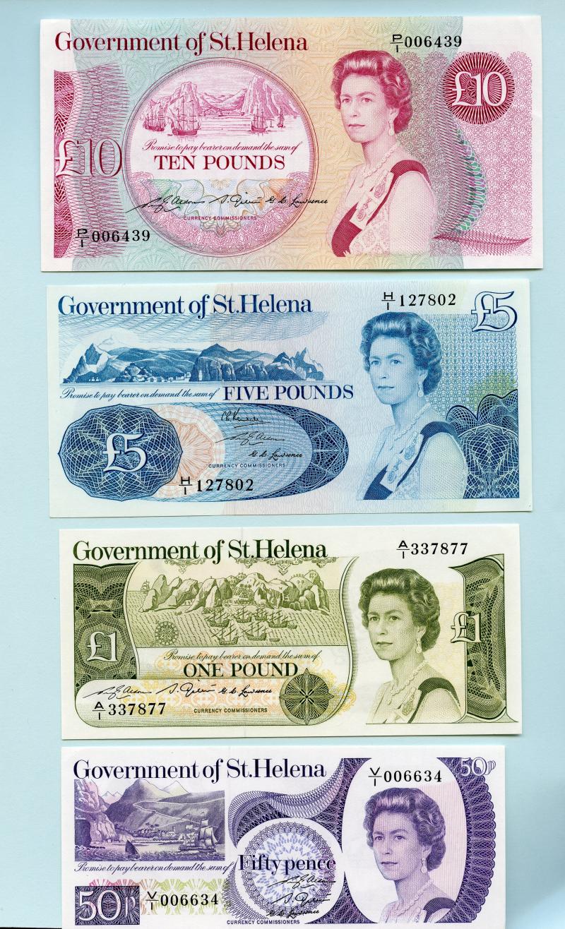 St Helena Set of Uncirculated  Banknotes