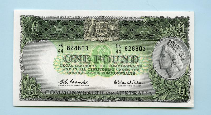 Australia One Pound Banknote 1961