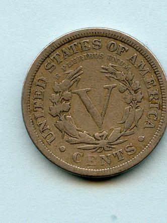 United States of America.  U.S.A Nickel Five Cents Coin Dated 1911