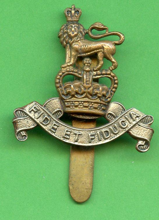 Royal Army Pay Corps Queens Crown  Bi- Metal Beret Badge