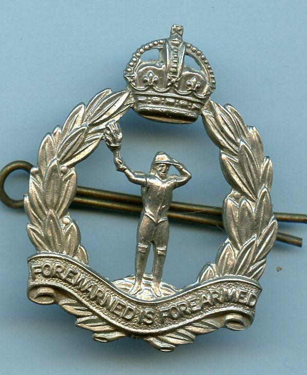 Royal Observer Corps ROC Cap Badge