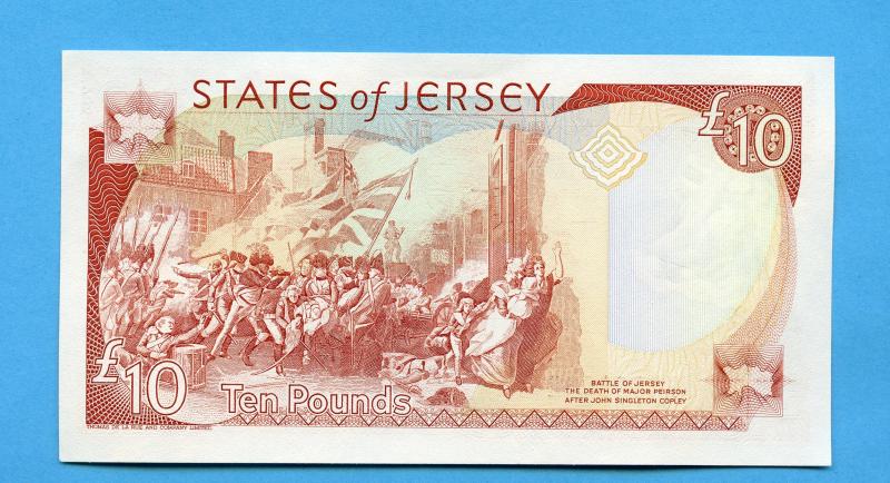 Jersey Ten  Pounds £10 Note 1993 Low Serial Number KC 00082