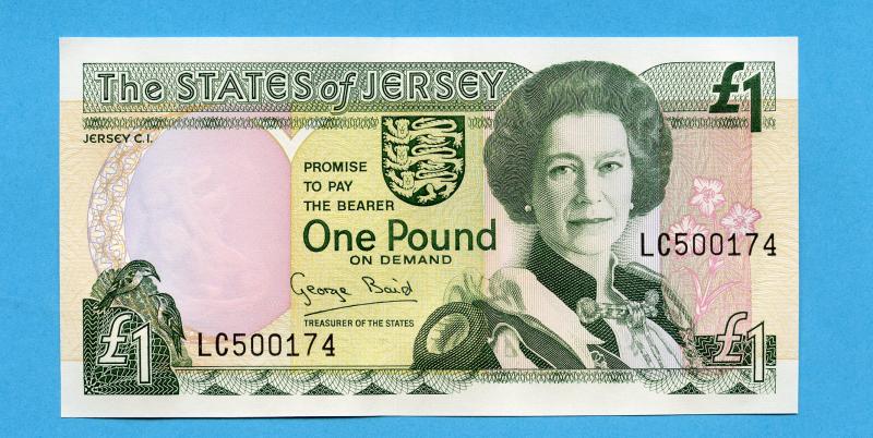 The States of Jersey 1993 One Pound  £1 Notes Prefix LC