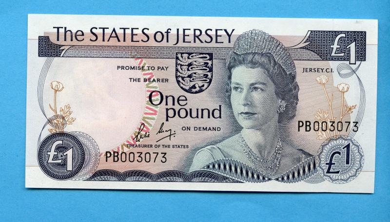 The States of Jersey 1985 Battle of Jersey Commemorative One Pound  £1 Notes