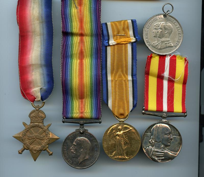 WW1 Trio & Voluntary Medical Services Long Service Medal To Father and Son John & Ian Parsons