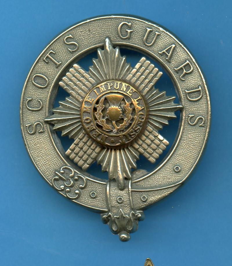 Scots Guards  Senior  Ranks Pipers  Bi- Metal  Cap Badge