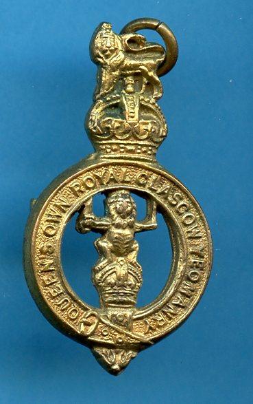 The Glasgow Yeomanry Field Service WW2 Cap Badge