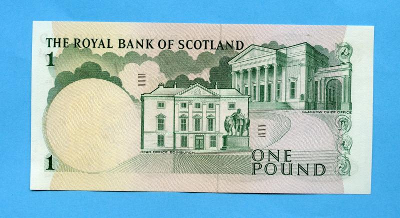 Royal Bank of Scotland £1 One Pound Note  Dated 1st September 1967